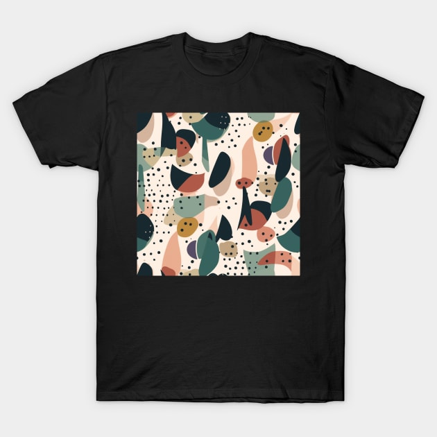 Abstract Minimalist Seamless Pattern T-Shirt by AstroWolfStudio